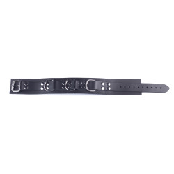 The Red Collier en cuir Ultra Noir